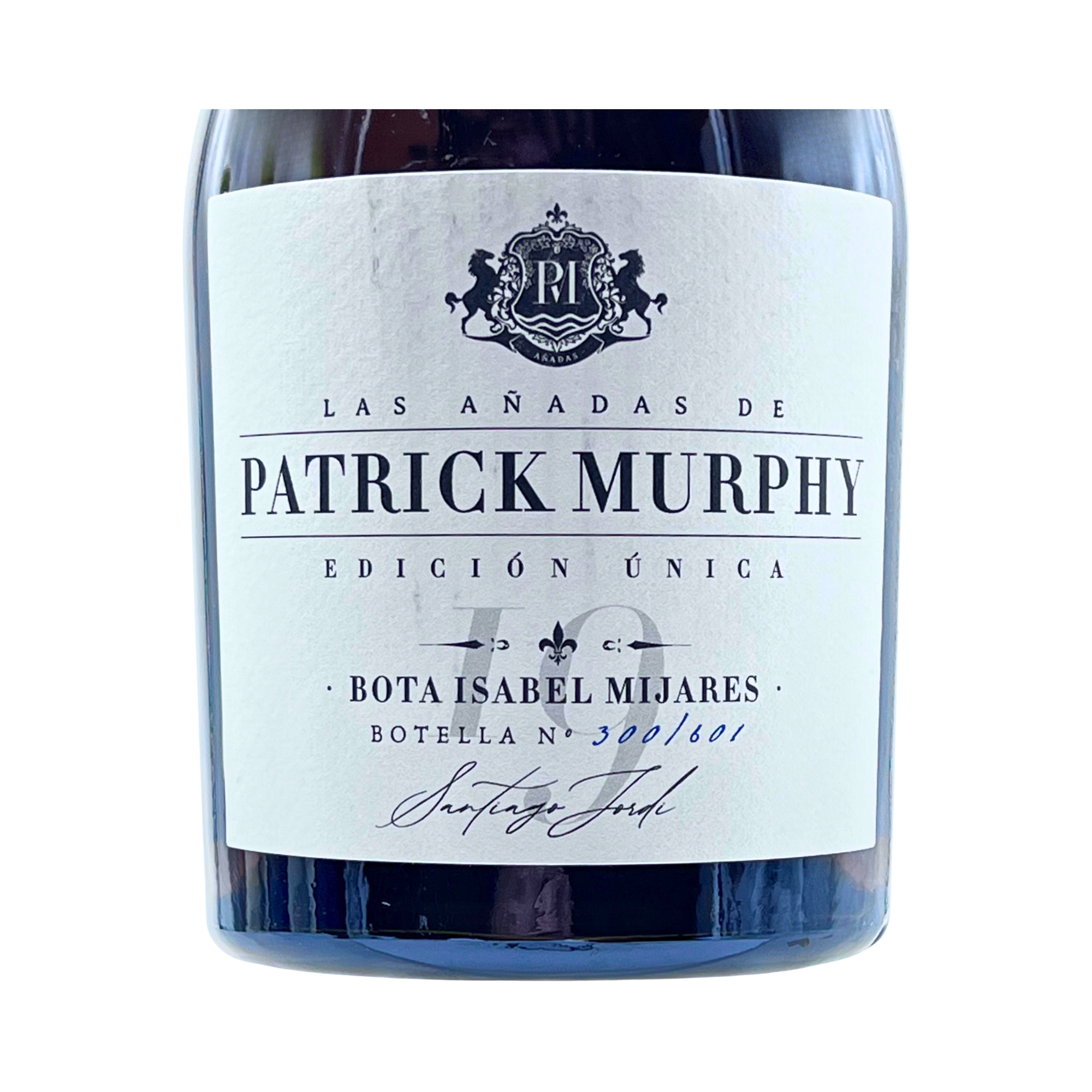 Patrick Murphy Caja Edición Única Bota Isabel Mijares 2019 by The Wine Hunter Company Santiago Jordi. Botellas numeradas 300-301-302-303