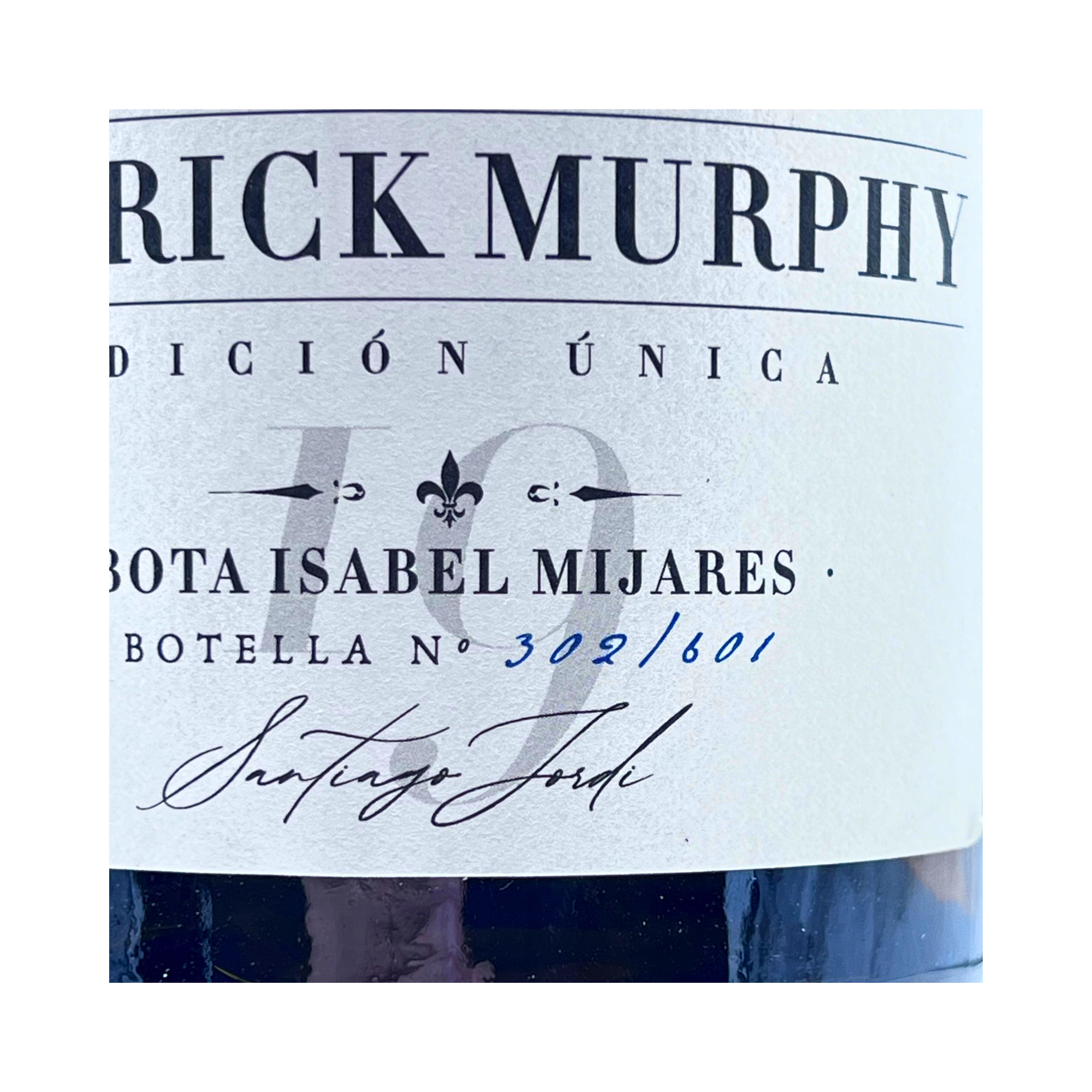 Patrick Murphy Caja Edición Única Bota Isabel Mijares 2019 by The Wine Hunter Company Santiago Jordi. Botellas numeradas 300-301-302-303