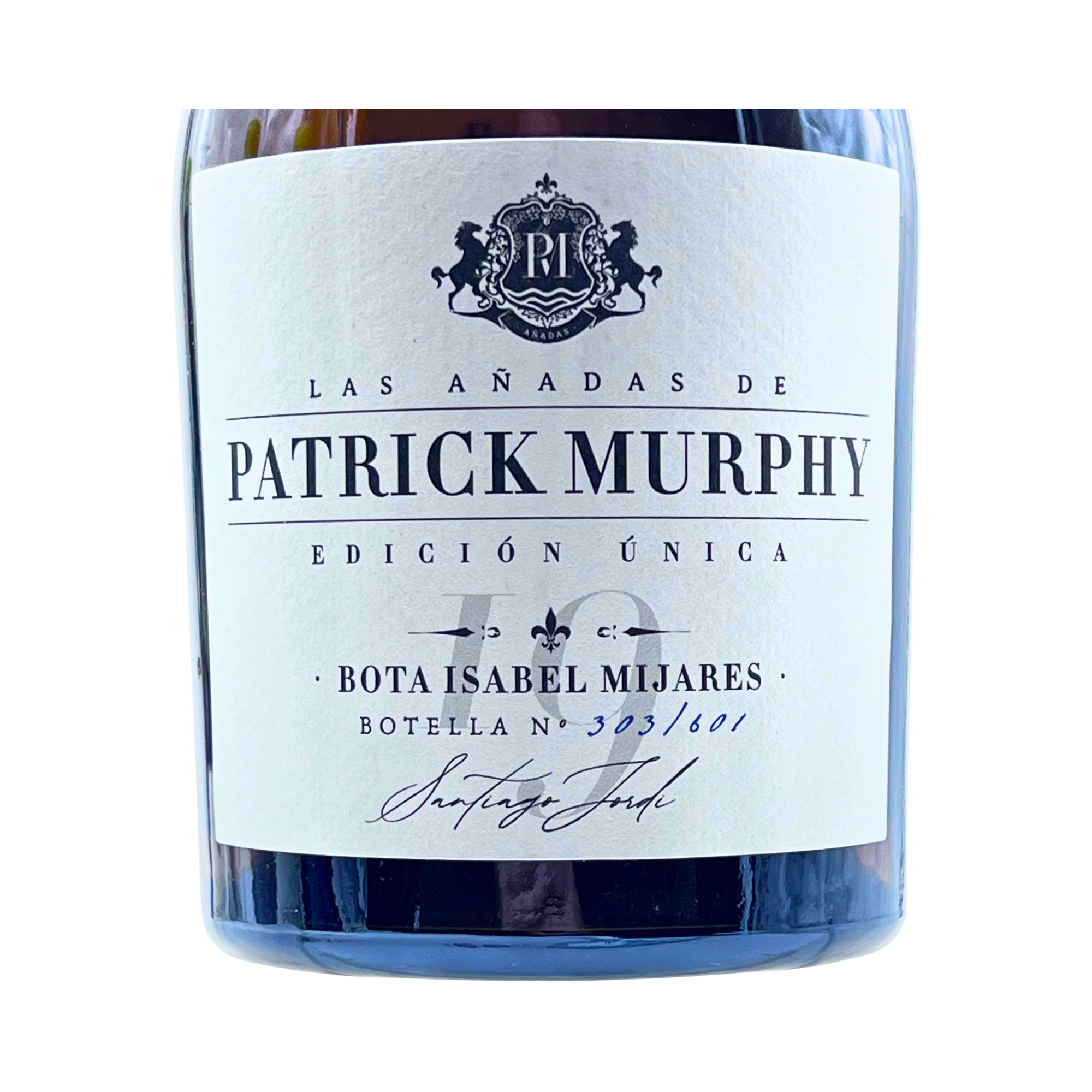 Patrick Murphy Caja Edición Única Bota Isabel Mijares 2019 by The Wine Hunter Company Santiago Jordi. Botellas numeradas 300-301-302-303
