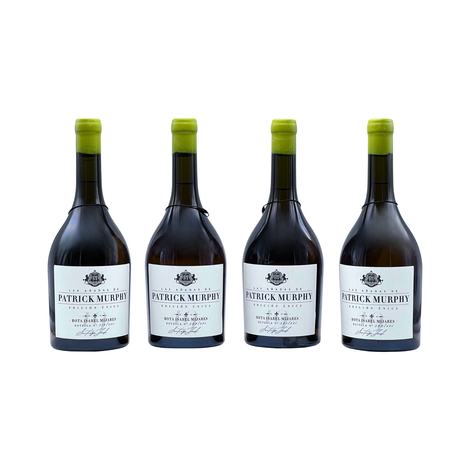 Patrick Murphy Caja Edición Única Bota Isabel Mijares 2019 by The Wine Hunter Company Santiago Jordi. Botellas numeradas 319-320-321-322