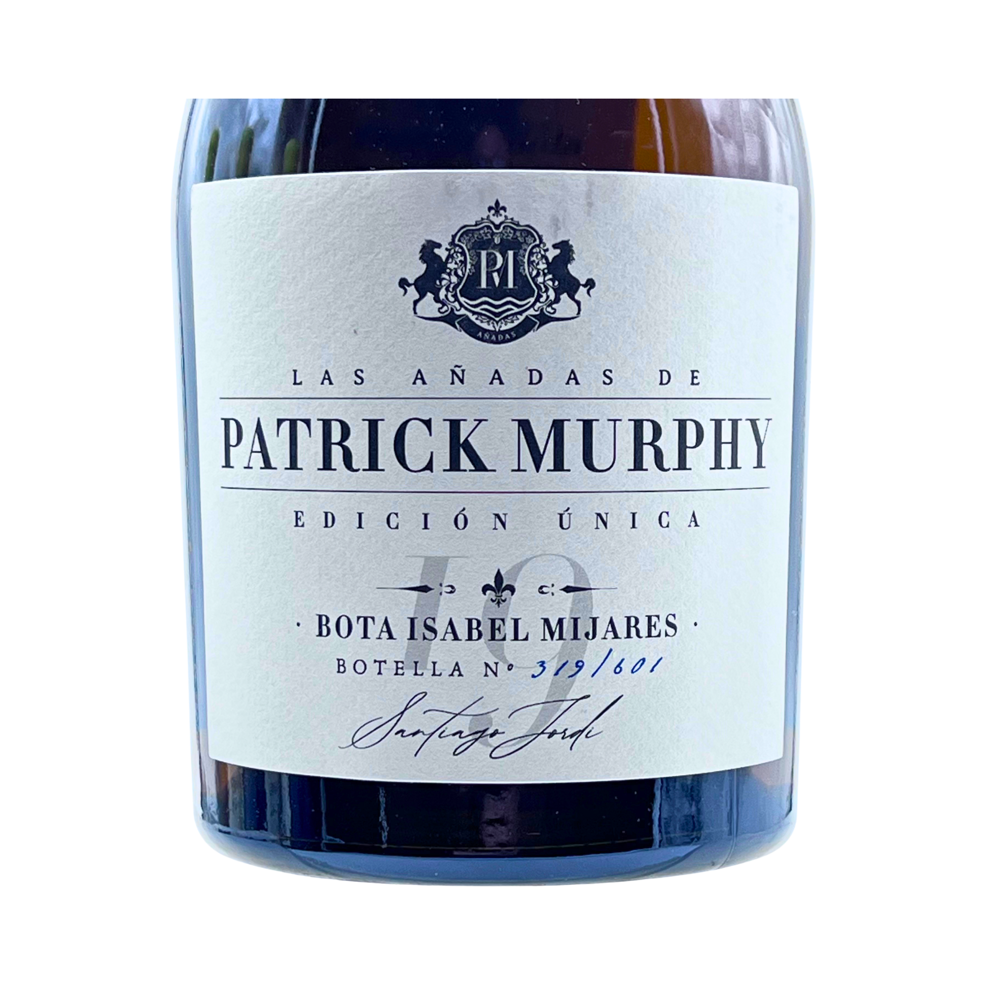 Patrick Murphy Caja Edición Única Bota Isabel Mijares 2019 by The Wine Hunter Company Santiago Jordi. Botellas numeradas 319-320-321-322