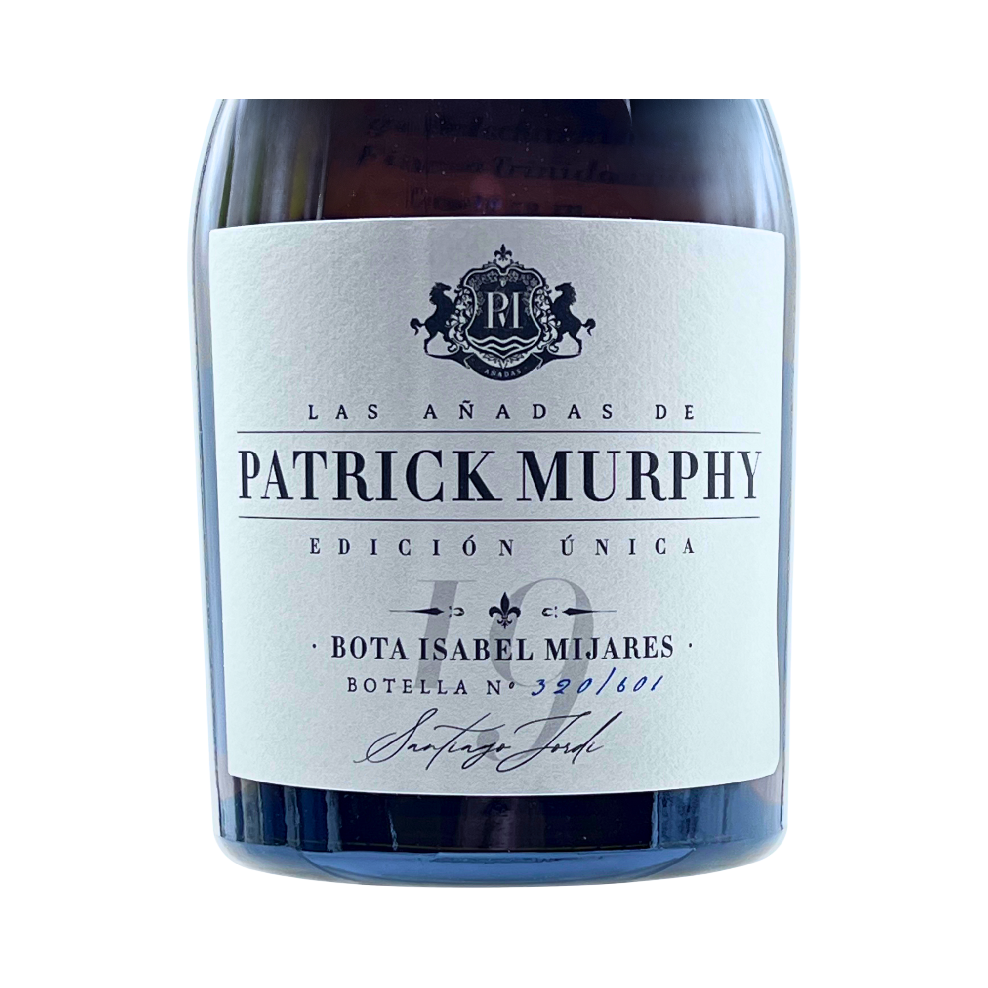 Patrick Murphy Caja Edición Única Bota Isabel Mijares 2019 by The Wine Hunter Company Santiago Jordi. Botellas numeradas 319-320-321-322