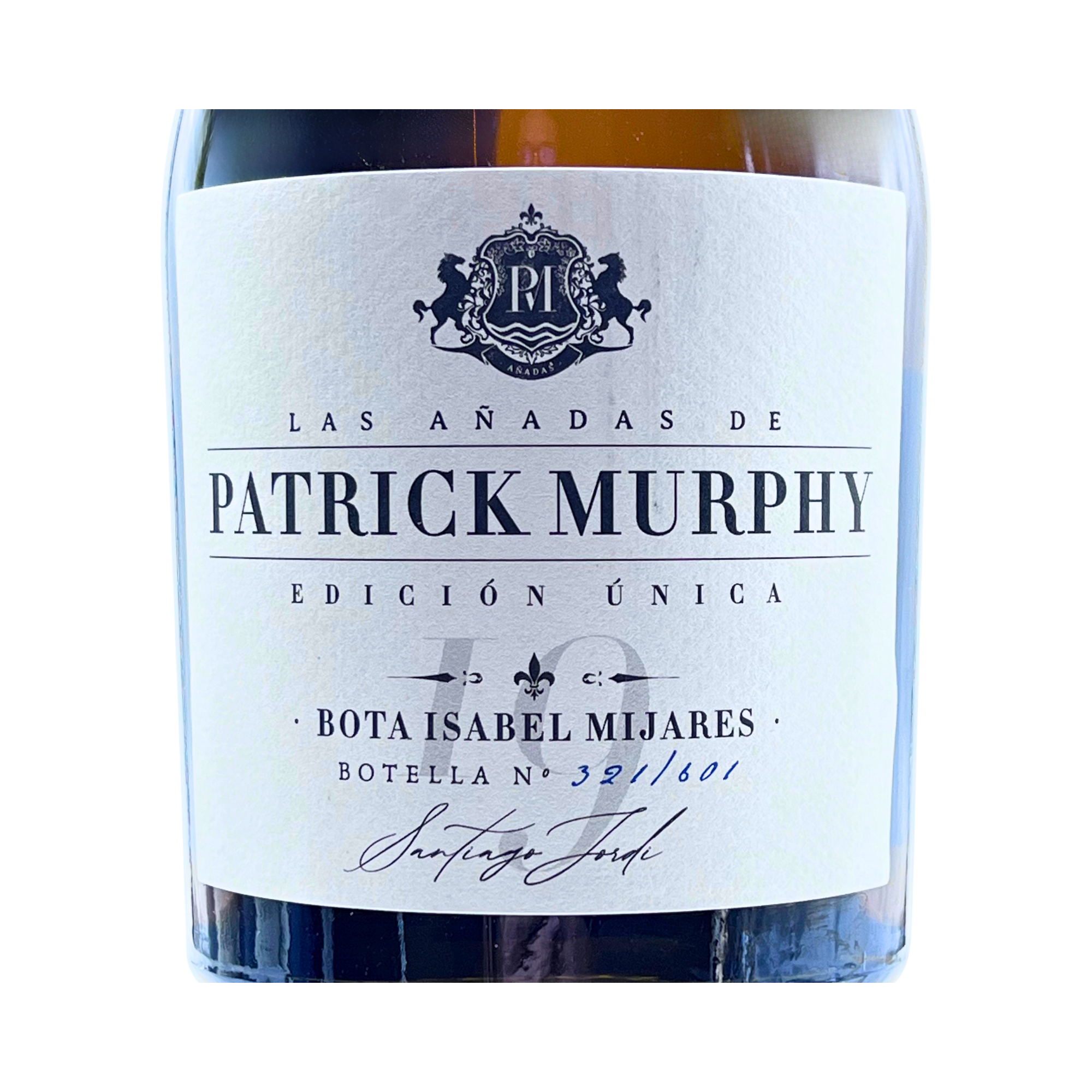 Patrick Murphy Caja Edición Única Bota Isabel Mijares 2019 by The Wine Hunter Company Santiago Jordi. Botellas numeradas 319-320-321-322