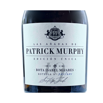 Patrick Murphy Caja Edición Única Bota Isabel Mijares 2019 by The Wine Hunter Company Santiago Jordi. Botellas numeradas 300-301-302-303