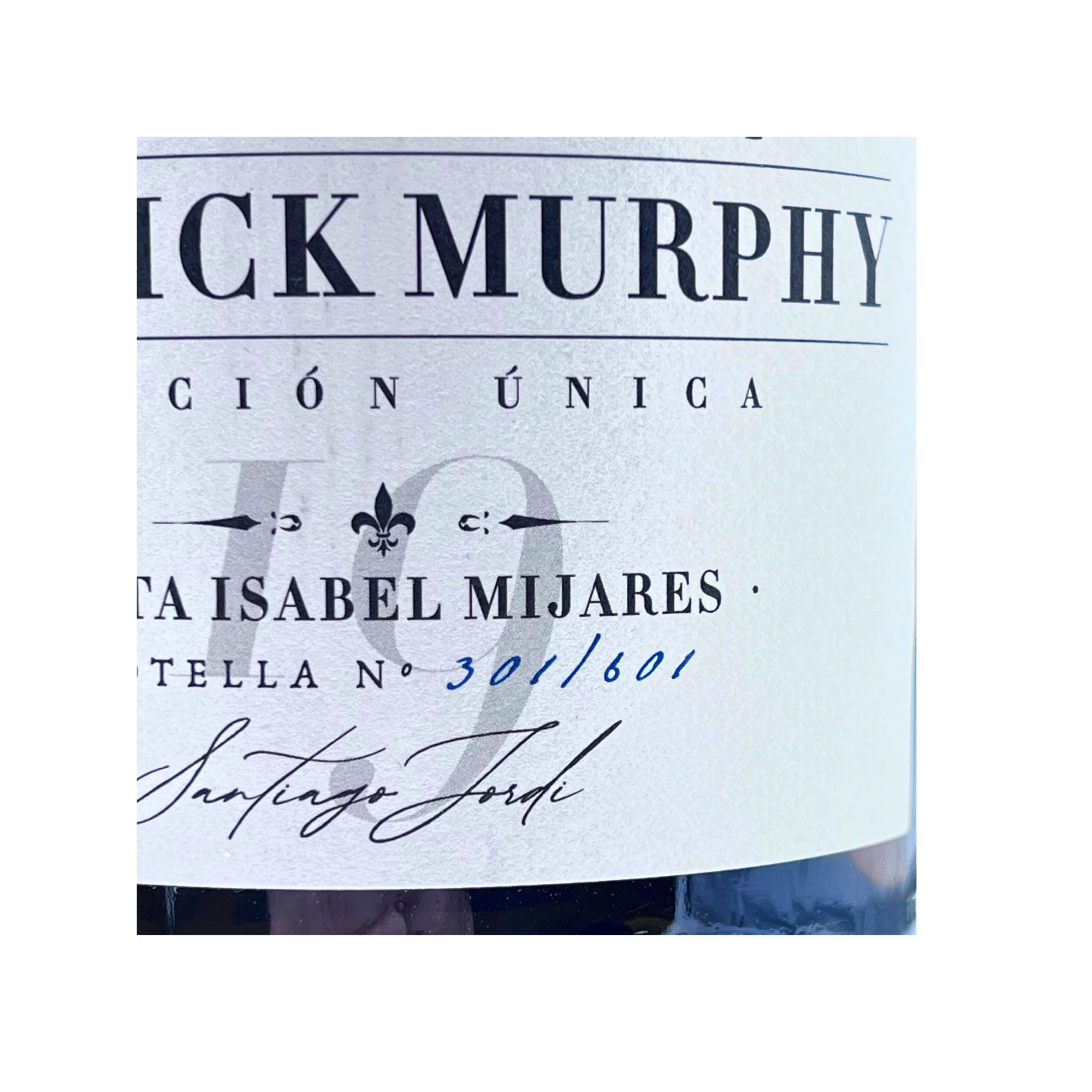 Patrick Murphy Caja Edición Única Bota Isabel Mijares 2019 by The Wine Hunter Company Santiago Jordi. Botellas numeradas 300-301-302-303
