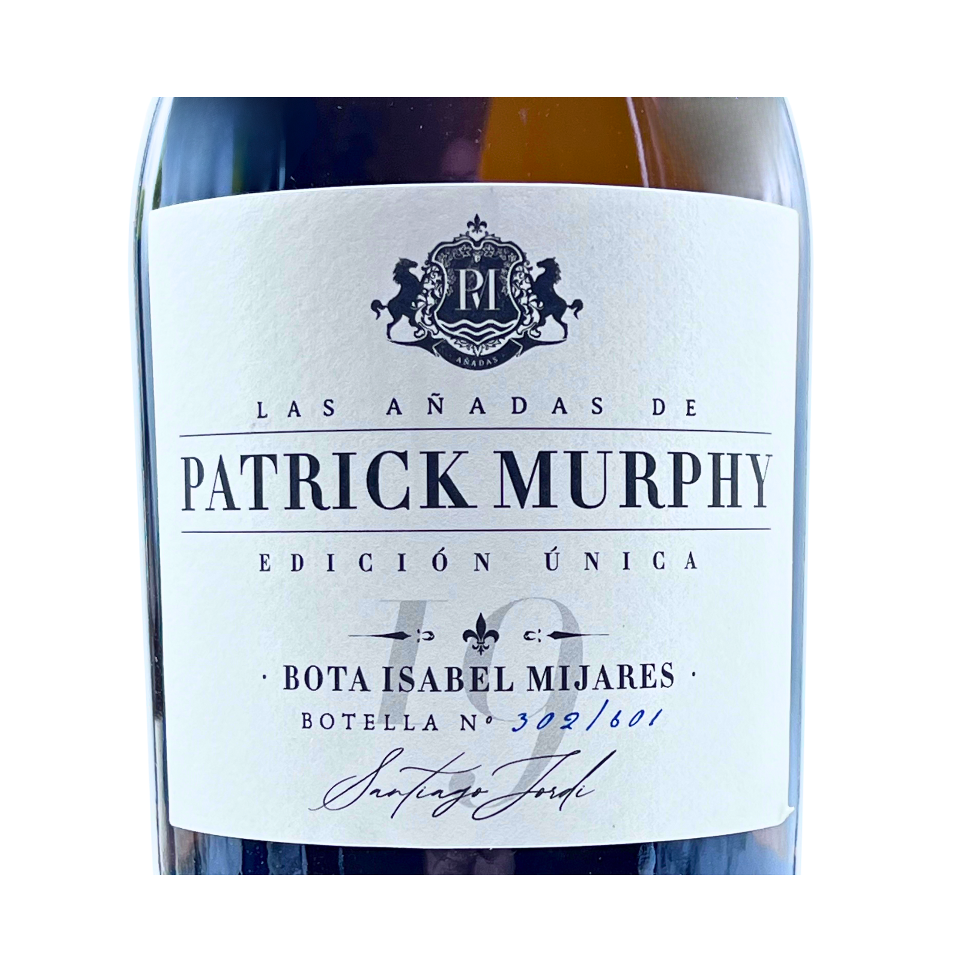 Patrick Murphy Caja Edición Única Bota Isabel Mijares 2019 by The Wine Hunter Company Santiago Jordi. Botellas numeradas 300-301-302-303