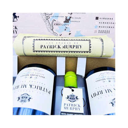 Patrick Murphy Caja Edición Única Bota Isabel Mijares 2019 by The Wine Hunter Company Santiago Jordi. Botellas numeradas 319-320-321-322