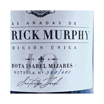 Patrick Murphy Caja Edición Única Bota Isabel Mijares 2019 by The Wine Hunter Company Santiago Jordi. Botellas numeradas 319-320-321-322