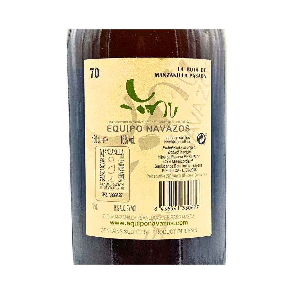 La Bota 70 de Manzanilla Pasada «Magnum» Equipo Navazos