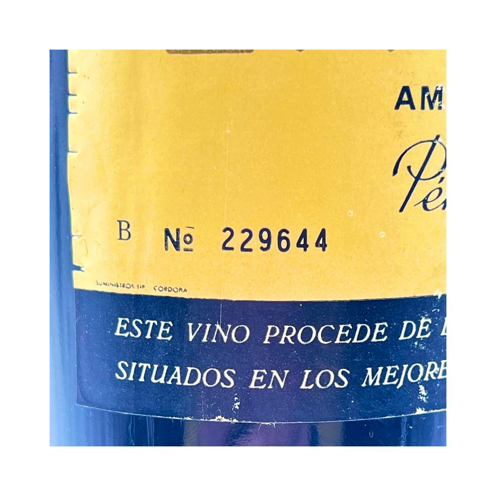 Amontillado Los Palcos Pérez Barquero